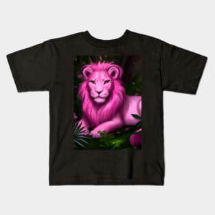 Pink Lion Kids T-Shirt